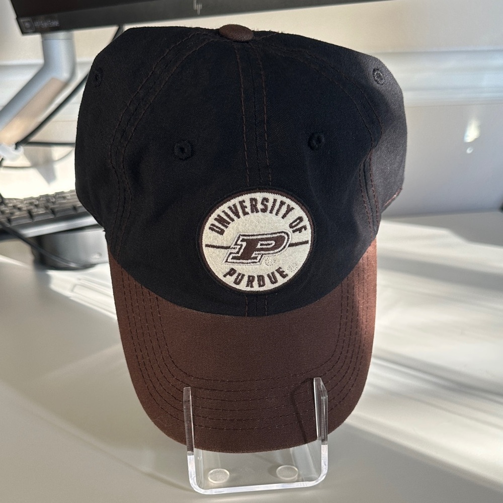 University of Purdue Black and Brown Baseball Cap